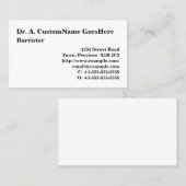Humble Juridisch Professioneel Visitekaartje (Voorkant / Achterkant)