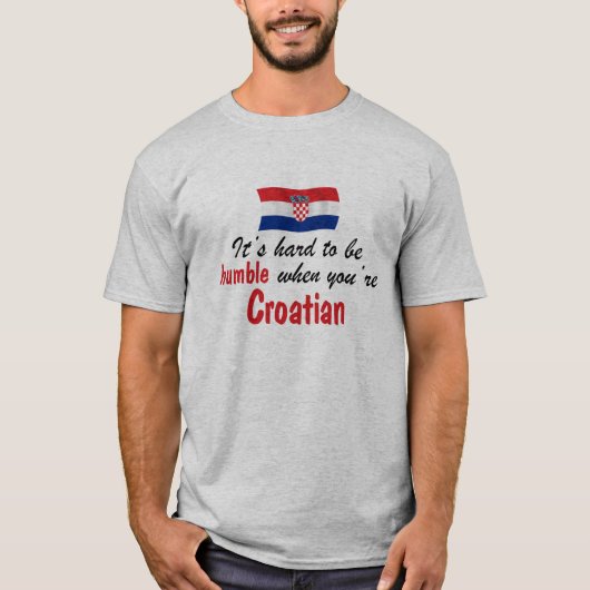 Humble Kroatisch T-shirt (Voorkant)