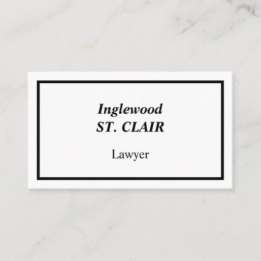 Humble, Law Professional Visitekaartje (Voorkant)