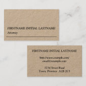 Humble Law Professional Visitekaartje (Voorkant / Achterkant)