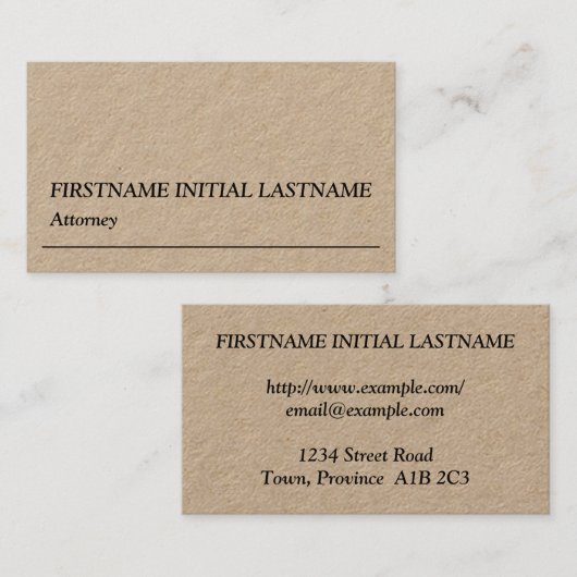 Humble Law Professional Visitekaartje (Voorkant / Achterkant)