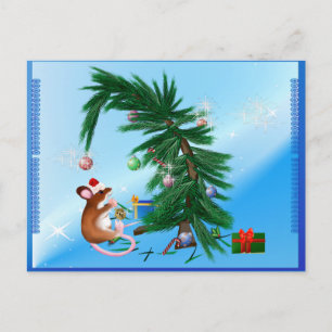 Humble Little Christmas Mouse Feestdagenkaart