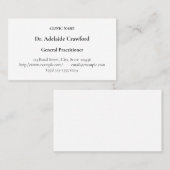 Humble, Medical Specialist Visitekaartje (Voorkant / Achterkant)