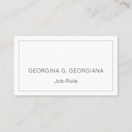 Humble, minimaal professioneel Visitekaartje