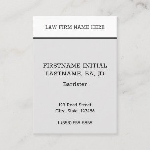 Humble, minimaal Visitekaartje