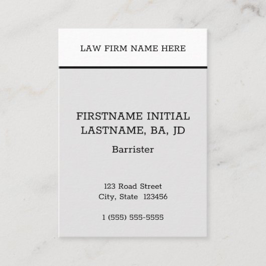 Humble, minimaal Visitekaartje (Voorkant)