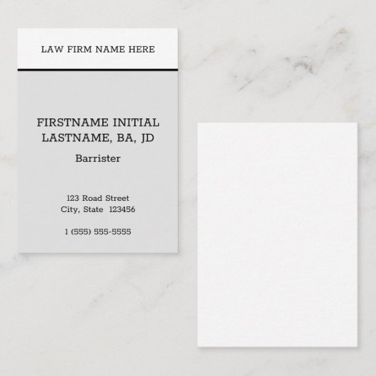 Humble, minimaal Visitekaartje (Voorkant / Achterkant)