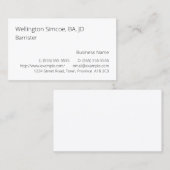 Humble & Minimal Professional Visitekaartje (Voorkant / Achterkant)