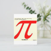 Humble Pi R Square Funny Briefkaart (Staand voorkant)