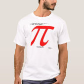 Humble Pi R Square Funny T-shirt (Voorkant)