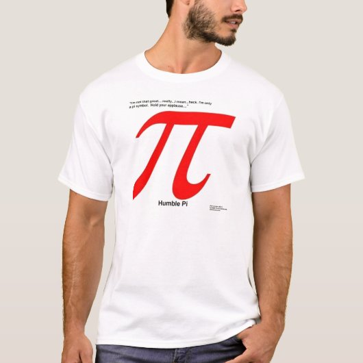 Humble Pi R Square Funny T-shirt (Voorkant)
