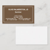 Humble, Professional Attorney Visitekaartje (Voorkant / Achterkant)