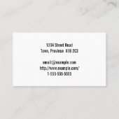 Humble Professional Visitekaartje (Achterkant)