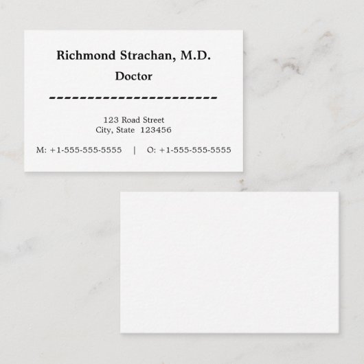 Humble, Professional Visitekaartje (Voorkant / Achterkant)