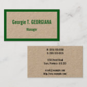 Humble Professional Visitekaartje (Voorkant / Achterkant)