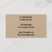 Humble Professional Visitekaartje (Achterkant)