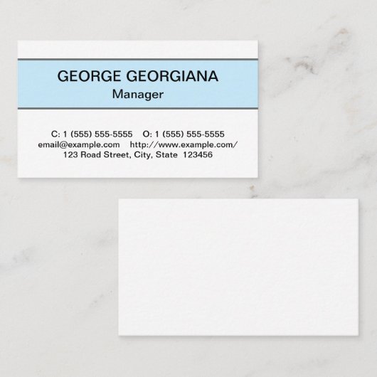 Humble Professional Visitekaartje (Voorkant / Achterkant)