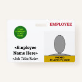 Humble, Respectable Personeel Lid Identificatie Badge (Achterkant)