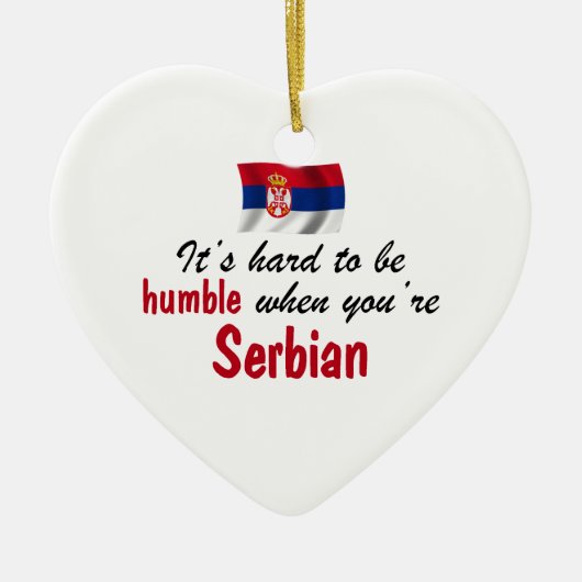 Humble Serbian Keramisch Ornament (Voorkant)