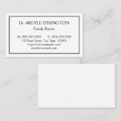 Humble, Simple, Health Care Professional Visitekaartje (Voorkant / Achterkant)