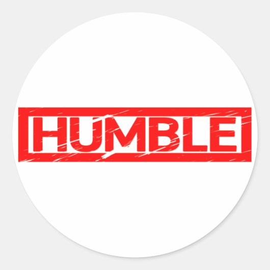 Humble Stamp Ronde Sticker (Voorkant)