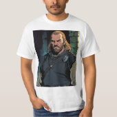 Humble Strength: Sandor Clegane de Boerenzwarten T-shirt (Voorkant)