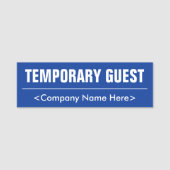 Humble "TIMPORARY GUEST" Name Tag (Voorkant)