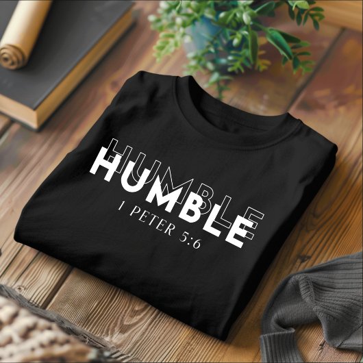 Humble voor mannen en vrouwen Christelijk T-shirt
