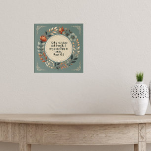 Humble Wreath Bijbelvers  Poster