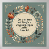 Humble Wreath Bijbelvers Poster (Voorkant)