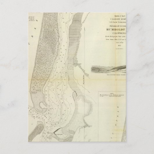 Humboldt Bay, Calif Briefkaart (Voorkant)