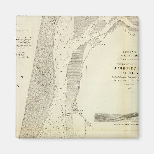 Humboldt Bay, Calif Magneet (Voorkant)