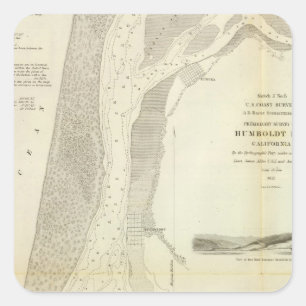 Humboldt Bay, Calif Vierkante Sticker