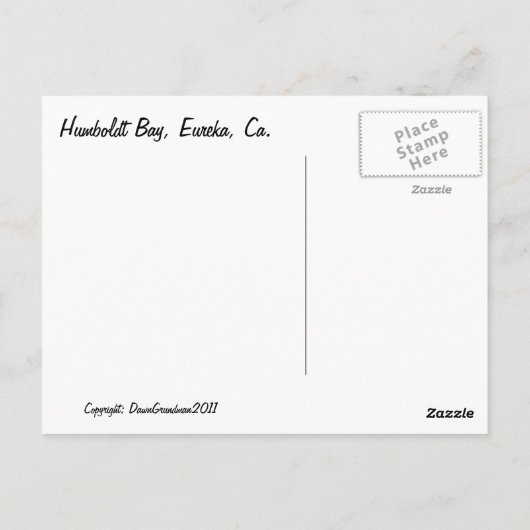 Humboldt Bay Eureka Ca. 2 Briefkaart (Achterkant)