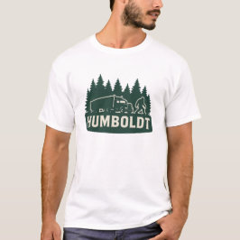 Humboldt Bigfoot Vrachtwagen & Bos Silhouet T-shirt