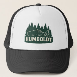 Humboldt Bigfoot Vrachtwagen & Bos Silhouet Trucker Pet