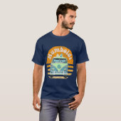  Humboldt CA Hippie Van Beach Surfer T-shirt (Voorkant volledig)