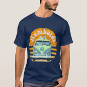  Humboldt CA Hippie Van Beach Surfer T-shirt (Voorkant)