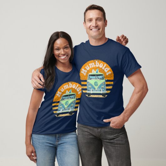  Humboldt CA Hippie Van Beach Surfer T-shirt (Unisex)