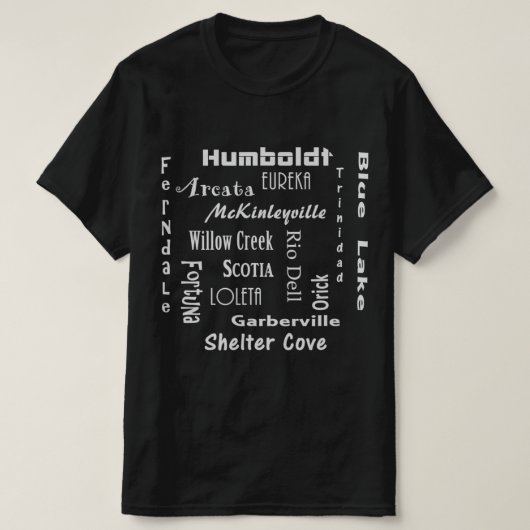Humboldt County T-shirt (Design voorkant)