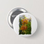 Humboldt Lelies Sunburst Ronde Button 5,7 Cm (Voorkant /achterkant)