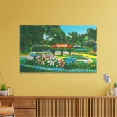 Humboldt Park Floral Emblem Uitzicht Canvas Afdruk (Insitu (Woonkamer))