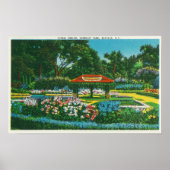 Humboldt Park Floral Emblem Uitzicht Poster (Voorkant)