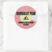 Humboldt Peak Ronde Sticker (Tas)