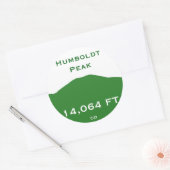 Humboldt Peak Ronde Sticker (Envelop)