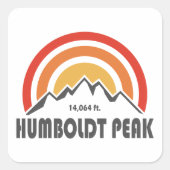Humboldt Peak Vierkante Sticker (Voorkant)