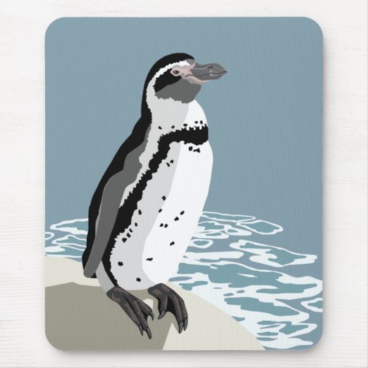 Humboldt Penguin Mousepad Muismat (Voorkant)