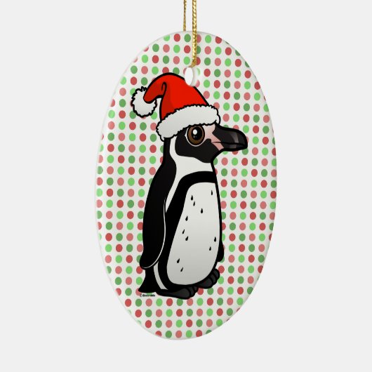 Humboldt Penguin Santa Keramisch Ornament (Rechts)