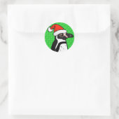 Humboldt Penguin Santa Ronde Sticker (Tas)
