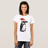 Humboldt Penguin Santa T-shirt (Voorkant volledig)